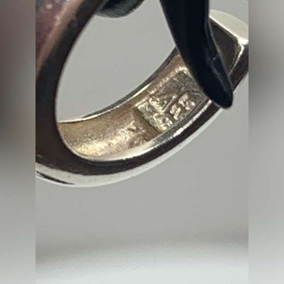 Silpada Rare HTF Sterling Silver Petite Simple VERY COOL Hoop Earrings on Posts - Picture 8 of 15